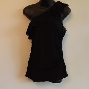 EUC WHBM Single Strap Black Blouse